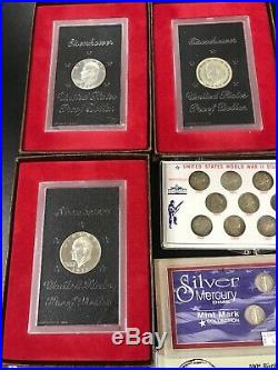 Lot 30 US Silver Gold Coin Collection Peace Morgan Ike American Eagle. 999 90%