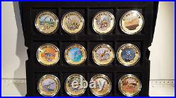 (Lot 601) The Age Of The Dinosaurs Full Coin Collection. Gold plated. 2318/ 4950