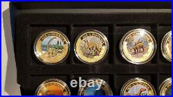 (Lot 601) The Age Of The Dinosaurs Full Coin Collection. Gold plated. 2318/ 4950