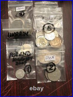 Lot Of 407 Coins From 67 Countries Around The World. Great Collection