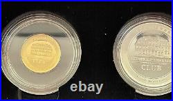 Low Mintage, 1 GOLD & 1 SILVER GEIGER EDELMETALLE CLUB Coin's, Box/COA
