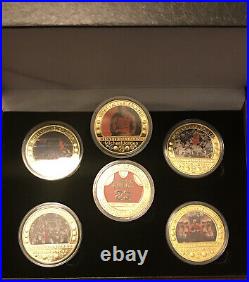 MICHAEL JORDAN 24K GOLD COIN SET LIMITED EDITION withPROOF OF AUTHENTICITY & MORE