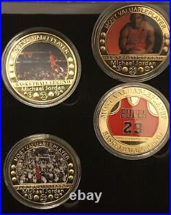 MICHAEL JORDAN 24K GOLD COIN SET LIMITED EDITION withPROOF OF AUTHENTICITY & MORE