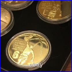 MICHAEL JORDAN 24K GOLD COIN SET LIMITED EDITION withPROOF OF AUTHENTICITY & MORE