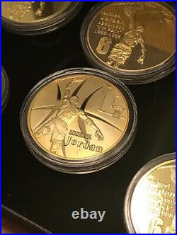 MICHAEL JORDAN 24K GOLD COIN SET LIMITED EDITION withPROOF OF AUTHENTICITY & MORE