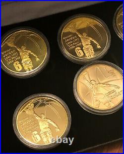 MICHAEL JORDAN 24K GOLD COIN SET LIMITED EDITION withPROOF OF AUTHENTICITY & MORE