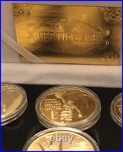 MICHAEL JORDAN 24K GOLD COIN SET LIMITED EDITION withPROOF OF AUTHENTICITY & MORE