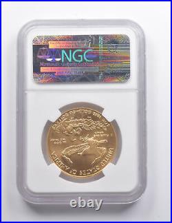 MS69 1987 $50 American Gold Eagle 1 Oz Gold Ted Williams Collection NGC 7447