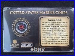 Marine Corps. 585 / 14K GOLD Coin (. 5 g) Limited to 9,999 Rare, Collectable