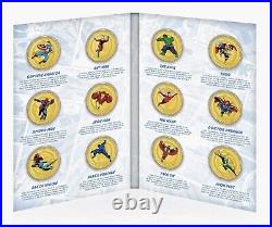 Marvel Gifts Classic Superhero Collectable Commemorative Gold Coin Collection