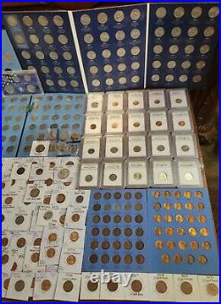 Massive Coin Collection with 4 Whitman Quarter BooksComplete Deluxe 25c book
