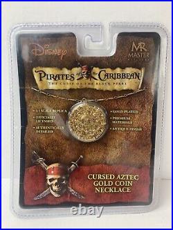 Master Replicas Pirates Of The Caribbean Cursed Aztec Gold Coin Medal Necklace