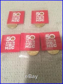 McDonalds 50 Years Of Big Mac Collector Coins MacCoin COMPLETE SETRAREMINT