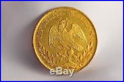 Mexico 8 Escudos 1861 ¨la Libertad En La Ley¨ Solid Gold Coin Collectible