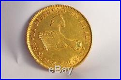 Mexico 8 Escudos 1861 ¨la Libertad En La Ley¨ Solid Gold Coin Collectible