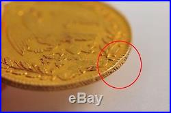 Mexico 8 Escudos 1861 ¨la Libertad En La Ley¨ Solid Gold Coin Collectible