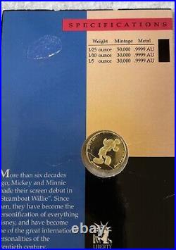 Mickey Mouse, 1/25 Oz, Gold commerative Coin