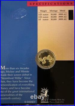 Mickey Mouse, 1/25 Oz, Gold commerative Coin