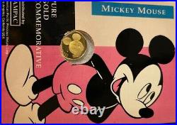 Mickey Mouse, 1/25 Oz, Gold commerative Coin