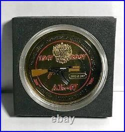 Mikhail Kalashnikov AK-47 Commemorative Coin Gold Plated (60th Anniversary)