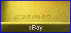 Mint 9kt Gold 39 Grams 3-d Horse Racing Scene Snuff Box 8 Hallmarks London 1970