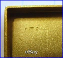 Mint 9kt Gold 39 Grams 3-d Horse Racing Scene Snuff Box 8 Hallmarks London 1970