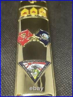 Misawa Westpac Fleet Air Task Force-72 USMC NAVY Gold #d Nunchuks Challenge Coin
