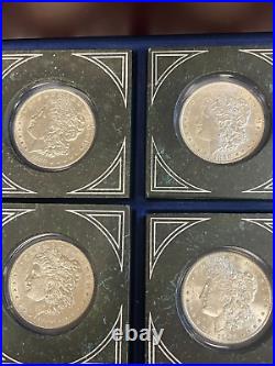 Morgan Silver Dollar Collection 16 Coins AU/BU Danbury Mint Great Gift