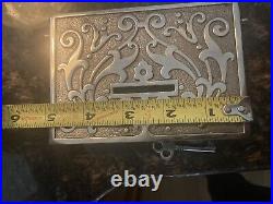 NATIONAL CASH REGISTER ORIGINAL Scroll GOLD COIN COVER & Key See Photos