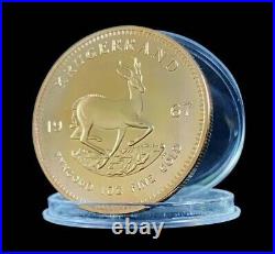NEW! 4 sizes Rare Krugerrand 1967.999 Gold clad collectible Coins Paper weight