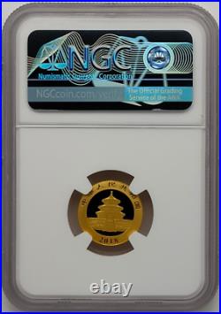 NGC MS 70 2018 China G50Y Panda ULTRA CAMEO Collection 3g Panda Gold Coin