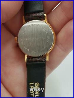 New Vintage Disney Bradley Mickey Mouse Gold Coin Pie Eye Ladies Watch Mint