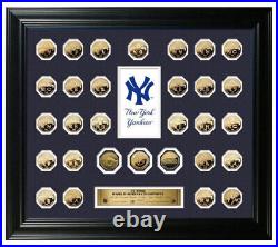 New York Yankees 27 Time World Series Champions 24KT Gold 30 Coin Collection
