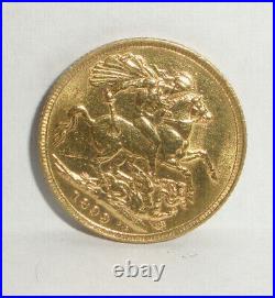 Nice 22k gold coin Queen Victoria Sovereign 1899 8gr 5.1dwt