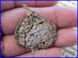 Nuestra Senora De Atocha Shipwreck Grade 5 Coin Pendant In 14kt Gold Bezel & COA