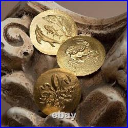 OCTOPUS SYRACUSE, CRAB AKRAGAS, DOLPHIN & TUNA Gold Coin 5$ Cook Islands 2022