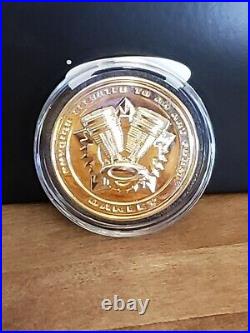 Oakley X Squared Challenge Coin Polished Gold JULIET CARBON DISPLAY CASE