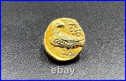 Old Antique Hellenistic Greek Antiquities Gold Coin Stamp 17k 1.4 Grams