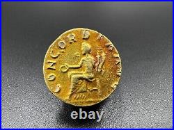 Old Collectables Ancient Antique Roman Antiquities Gold Coin 17 k