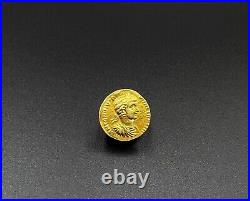 Old Collectables Ancient Antique Roman Antiquities Gold Coin 17 k