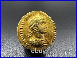 Old Collectables Ancient Antique Roman Antiquities Gold Coin 17 k