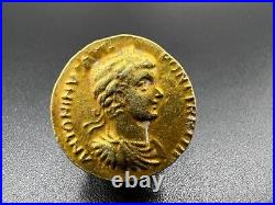 Old Collectables Ancient Antique Roman Antiquities Gold Coin 17 k