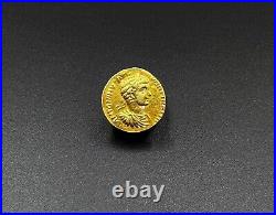 Old Collectables Ancient Antique Roman Antiquities Gold Coin 17 k