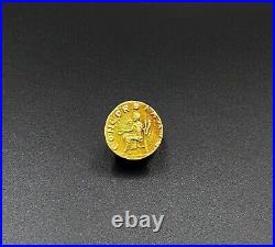 Old Collectables Ancient Antique Roman Antiquities Gold Coin 17 k