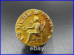 Old Collectables Ancient Antique Roman Antiquities Gold Coin 17 k