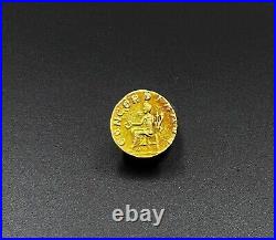 Old Collectables Ancient Antique Roman Antiquities Gold Coin 17 k