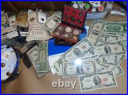 Old Estate Us Coin Lot Sale Gold Silver Currency Sale Hoard Proof Collection