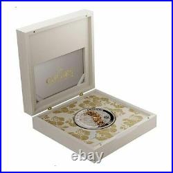 Orchid Golden Flower Collection 1oz Proof Silver Coin 5$ Samoa 2021