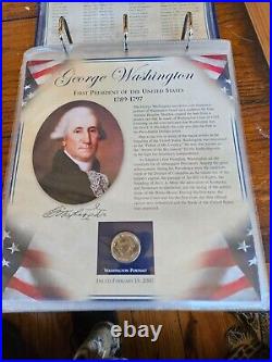 PRESIDENT COIN COLLECTION G Washington/Martha Medal-Jackson W Alaska, DC State