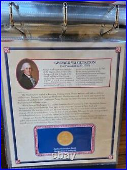 PRESIDENT COIN COLLECTION G Washington/Martha Medal-Jackson W Alaska, DC State